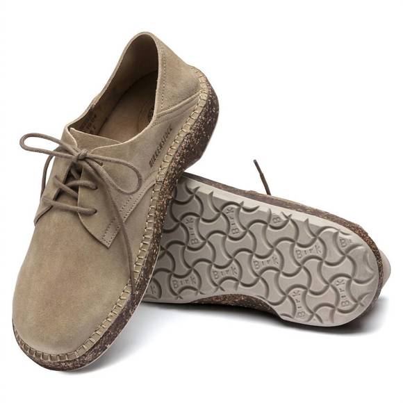 NEW BIRKENSTOCK women's gary lace up shoe in sand - Picture 1 of 6